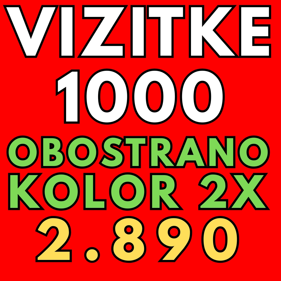 Vizit Karte 1000 Kolor/Kolor Cena