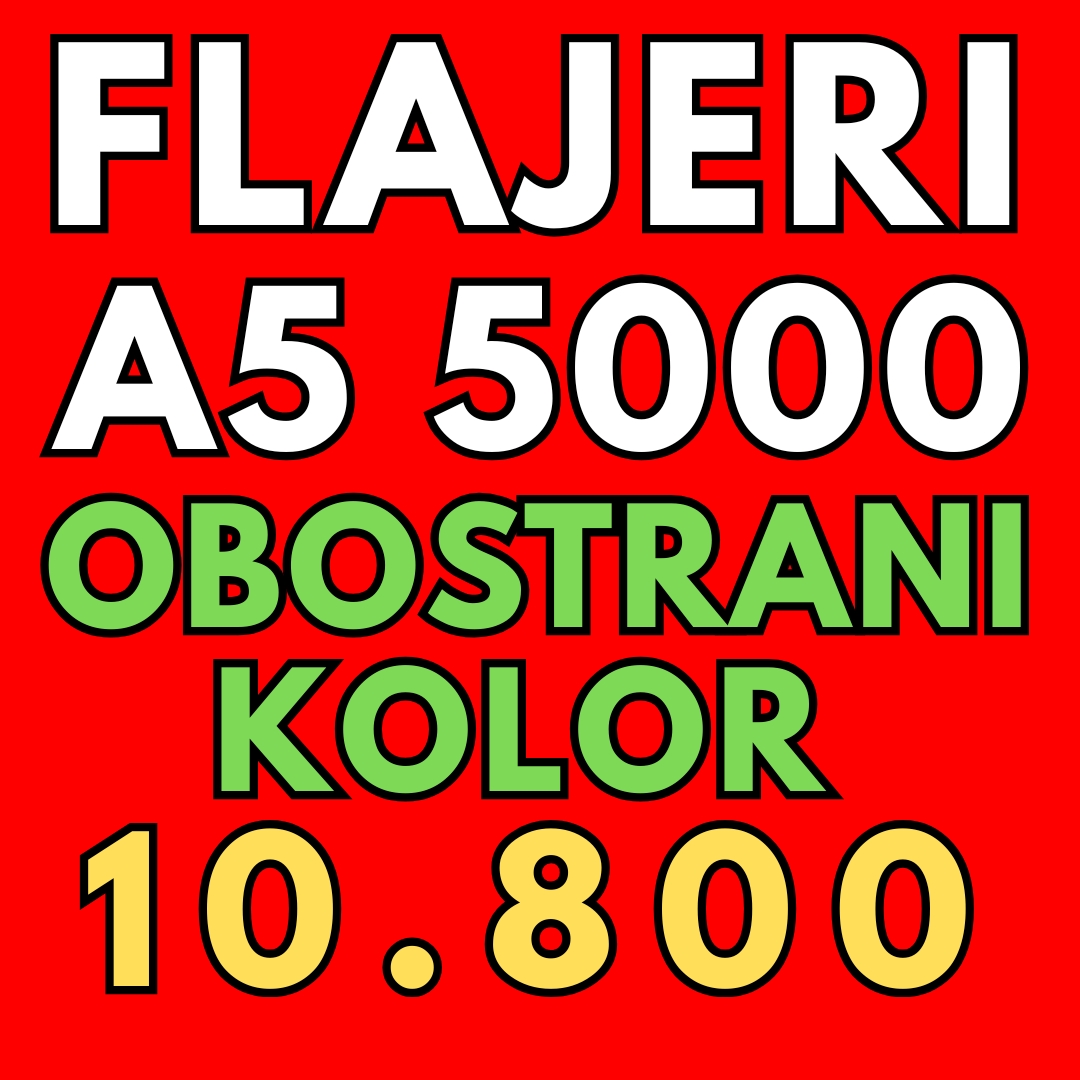 Flajeri A5 Cena
